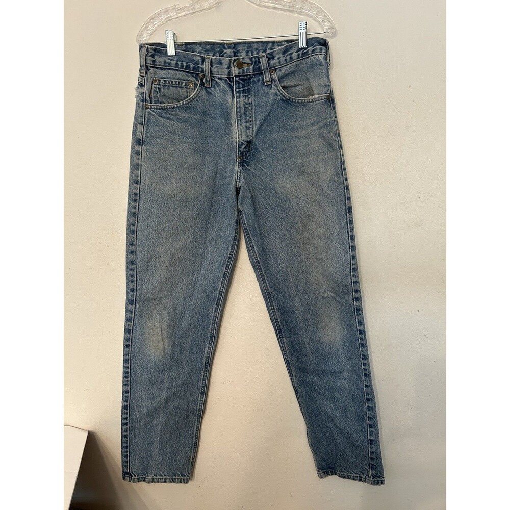 Carhartt Men's Size 32x32 Relaxed Fit Medium Wash Denim Jeans Workwear B17 DST